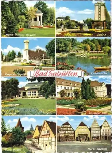 AK, Bad Salzuflen, acht Abb., um 1962
