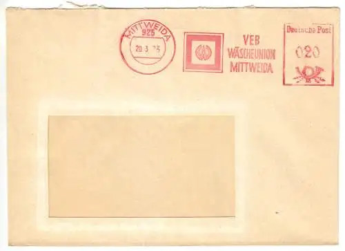 AFS, VEB Wäscheunion Mittweida, o Mittweida, 925, 20.3.73
