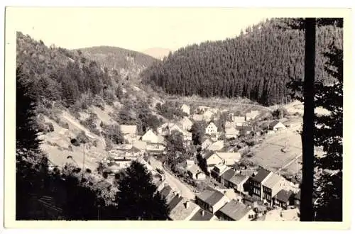 AK, Katzhütte - Oelze Thür., Teilansicht, Version 2, 1962