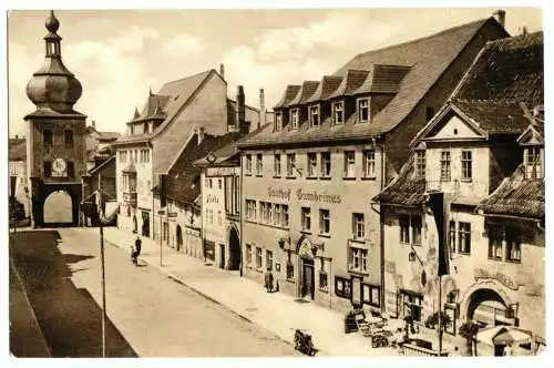 AK, Saalfeld Saale, Blankenburger Str., Gaststätten, 1959