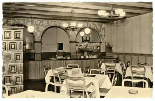 AK, Erlabrunn Erzgeb., HOG - Wismut "Täumerhaus", Gastraum, 1958