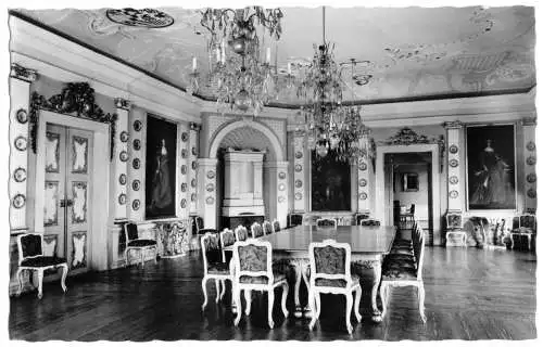 AK, Arnstadt, Schloßmuseum, Barocker Festsaal, 1961