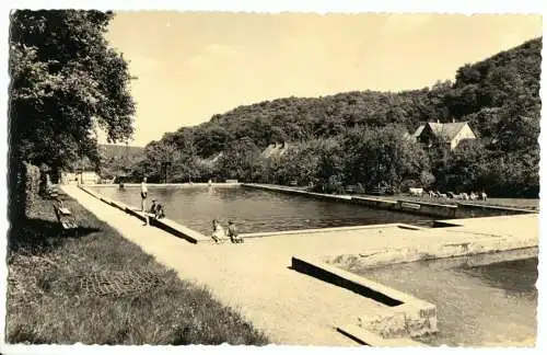 AK, Stecklenberg Harz, Waldbad, 1958