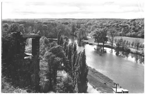 AK, Halle Saale, Saalepartie, 1956