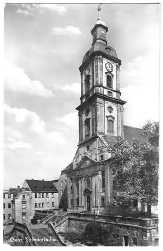 AK, Gera, Salvatorkirche, 1956