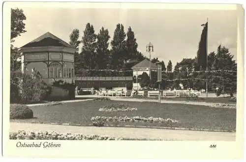 AK, Ostseebad Göhren Rügen, Konzertplatz, 1955