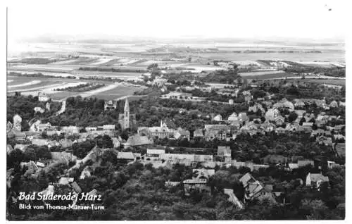 AK, Bad Suderode, Totale vom Thomas-Münzer-Turm, 1960
