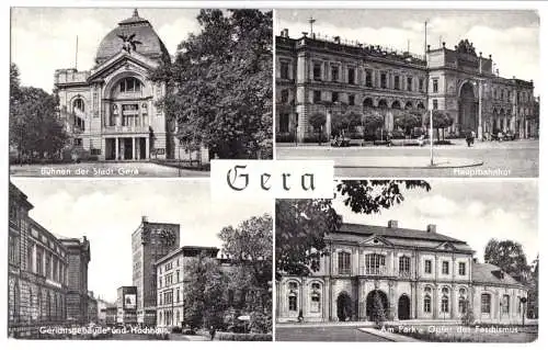 AK, Gera, vier Abb., 1961