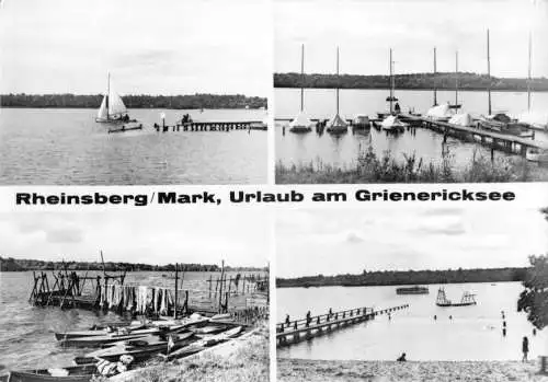 AK, Rheinsberg Mark, Urlaub am Grienericksee, vier Abb., 1969