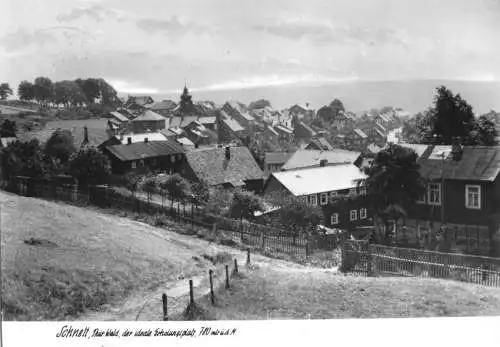 AK, Schnett Thür. Wald, Ortsteilansicht, 1963