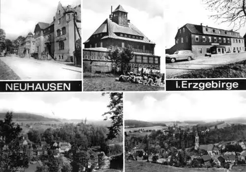 AK, Neuhausen Erzgeb., fünf Abb., 1972