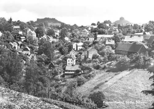 AK, Reinhardtsdorf Sächs. Schweiz, Teilansicht, Vers. 3, 1983