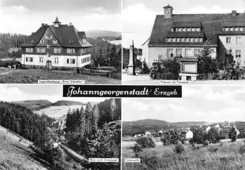 AK, Johanngeorgenstadt Erzgeb., vier Abb., u.a. Jugendherberge, 1968