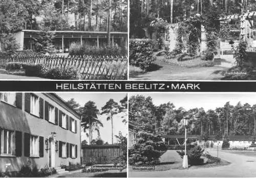 AK, Beelitz Mark, vier Abb., gestaltet, 1964