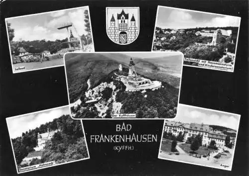 AK, Bad Frankenhausen Kyffh., fünf Abb., gestaltet, 1966
