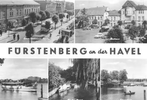 AK, Fürstenberg Havel, Kr. Gransee, fünf Abb., 1975