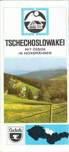 tour. Broschüre, Tschechoslowakei, Mit Cedok in Nordmähren, 1978