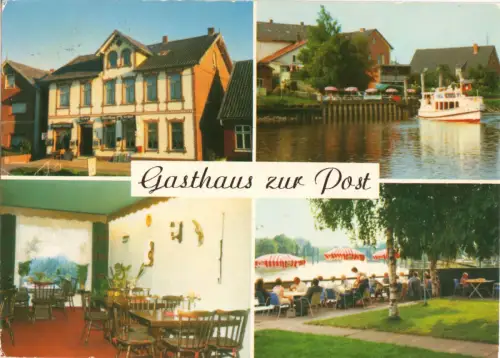 AK, Hamburg 96, Gasthaus zur Post, vier Abb., 1990