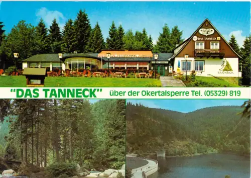 AK, Schulenberg Harz, Hotel "Das Tanneck", drei Abb., um 1985