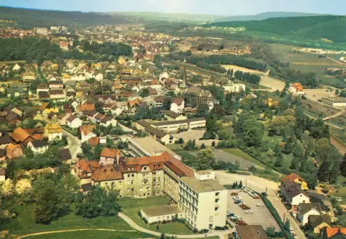 AK, Husten Sauerland, Luftbildansicht, um 1973