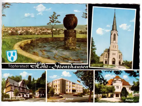 AK, Höhr-Grenzhausen, fünf Abb., gestaltet, 1971