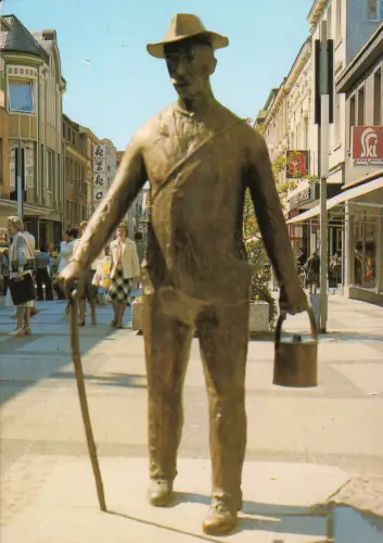 AK, Beckum, Fußgängerzone mit "Der Steinkühler", um 1978