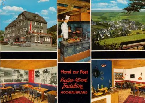 AK, Fredeburg Hochsauerland, Hotel zur Post, fünf Abb., 1976