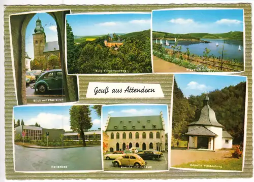 AK, Attendorn, sechs Abb., gestaltet, um 1975
