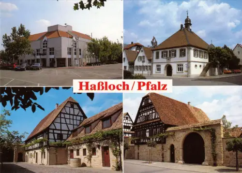 AK, Haßloch Pfalz, vier Abb., um 1995