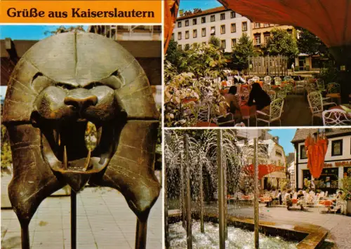 AK, Kaiserslautern, Schillerplatz,  drei Abb., um 1985