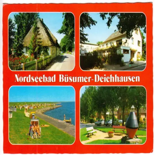 AK, Büsumer Deichhausen, vier Abb., um 1983