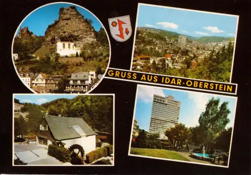 AK, Idar-Oberstein, vier Abb., gestaltet, 1986