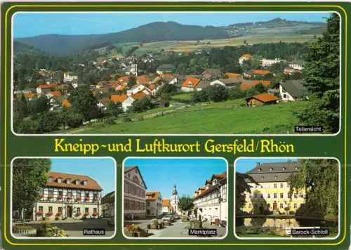 AK, Gersfeld Rhön, vier Abb., um 1989