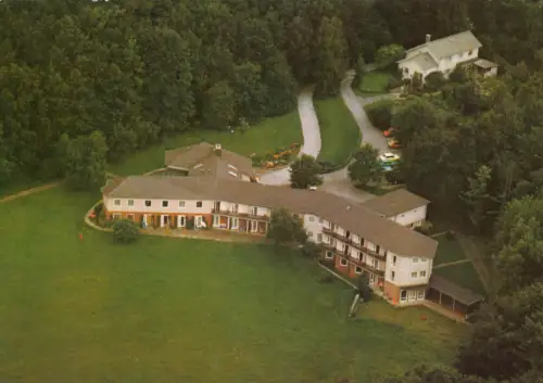 AK, Borchen, Sanatorium Schloß Hamborn, Luftbildansicht, 1987
