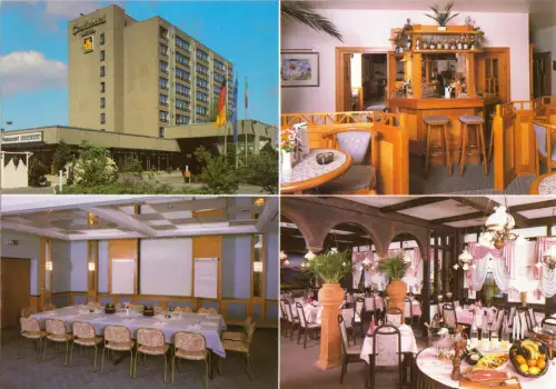 AK, Viernheim Hessen, Best Western Continental Hotel, vier Abb., um 1980