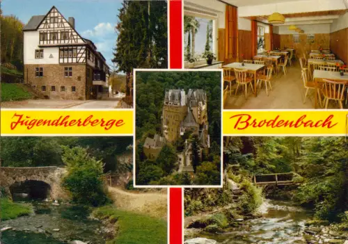 AK, Brodenbach Mosel, Jugendherberge, fünf Abb., um 1971