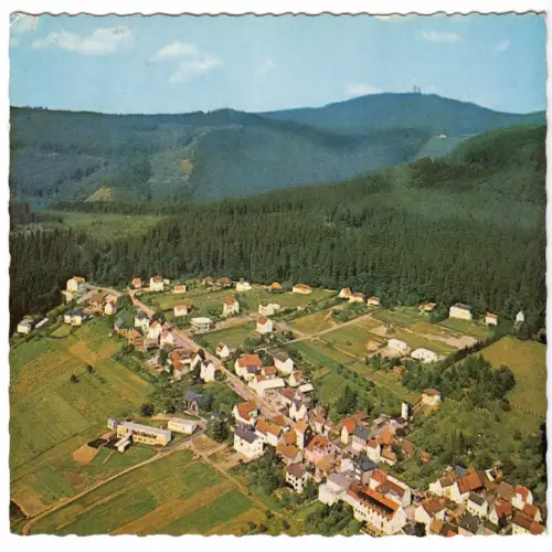AK, Glashütten Taunus, Luftbildansicht, um 1979