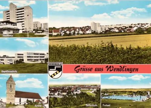 AK, Wendlingen, sechs Abb., um 1971
