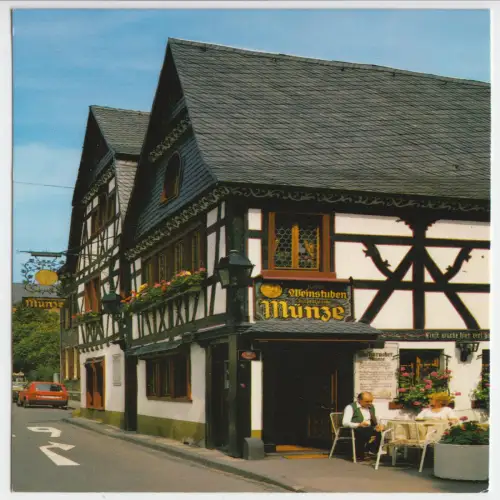 AK, Bacharach am Rhein, Weinlokal "Münze", um 1975