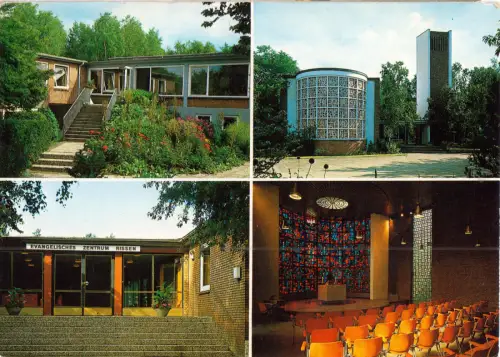 AK, Hamburg 56, Isebarg 1, Ev. Zentrum Rissen, vier Abb., 1979