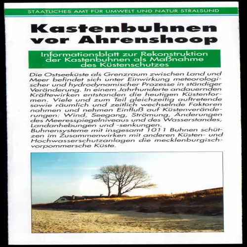 tour. Prospekt, Kastenbuhnen vor Ahrenshoop, um 1995