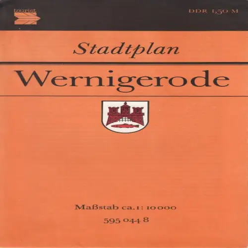 Stadtplan, Wernigerode, 1981
