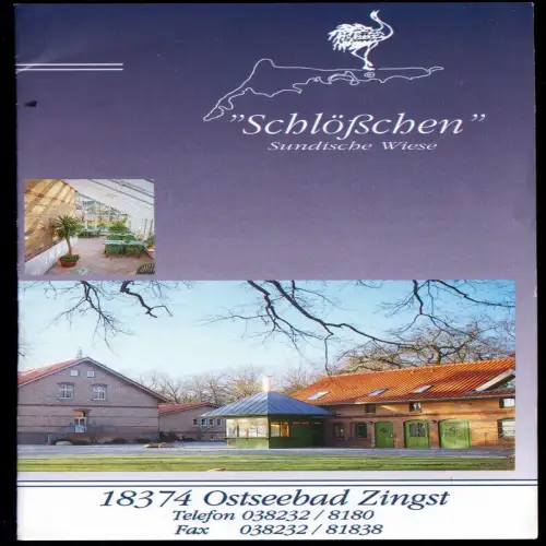 tour. Prospekt, Ostseebad Zingst, Schlößchen Sundische Wiese, um 1996