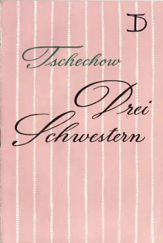 Theaterprogramm, Deutsches Theater Berlin, Drei Schwestern, 1957/58
