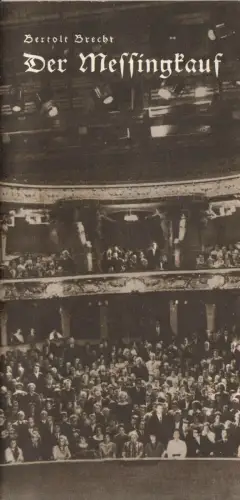 Theaterprogramm, Berliner Ensemble, Der Messingknauf, 1963