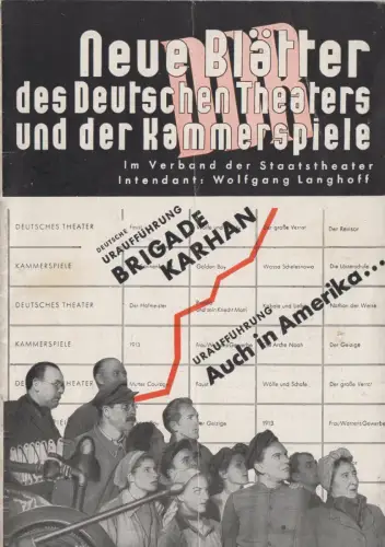 Neue Blätter des Deutsches Theaters und der Kammerspiele, Heft 3, 1950/51