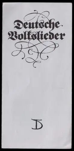 Theaterprogramm, Deutsches Theater Berlin, Deutsche Volkslieder, 1985