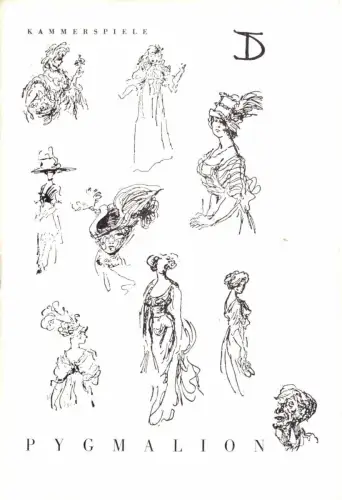 Theaterprogramm, Deutsches Theater Berlin, Kammerspiele, Pygmalion, 1959