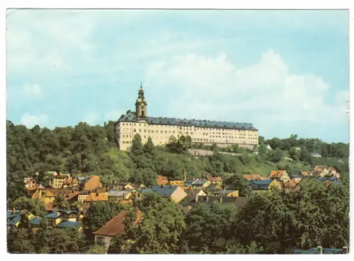 AK, Rudolstadt, Blick zur Heidecksburg, 1968