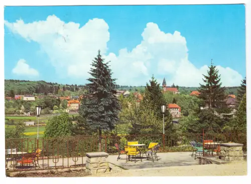 AK, Friedrichsbrunn Harz, Blick von der Terrasse des Sanatoriums, 1980